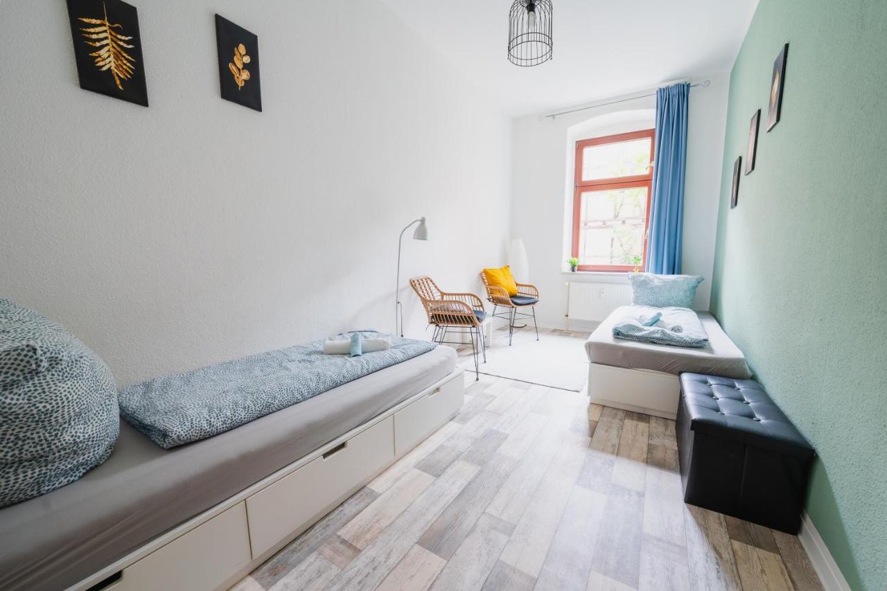 Blue Chili 08 - Magdeburg 2-Zimmer Altbau, Wi-Fi, 5 Pax Luaran gambar